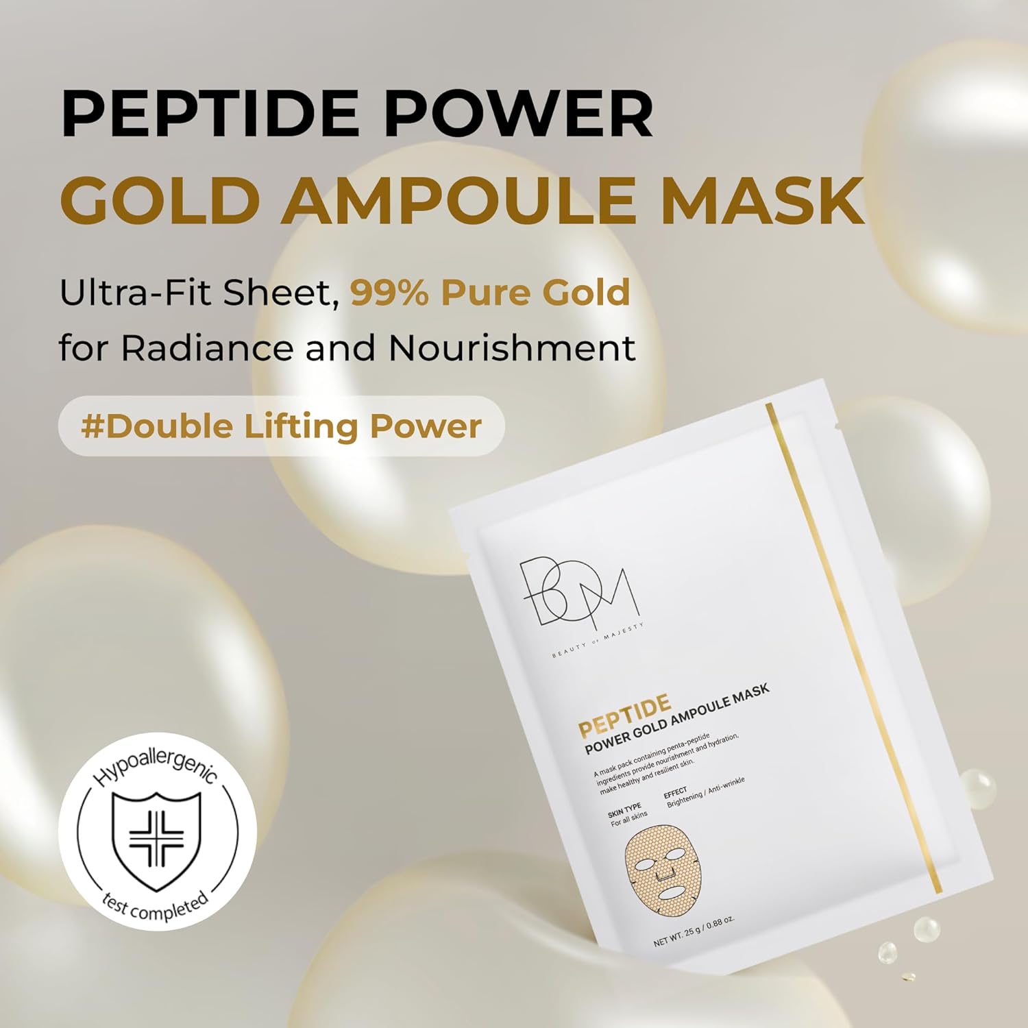 Peptide Power Gold Ampoule Mask (5 Sheets)